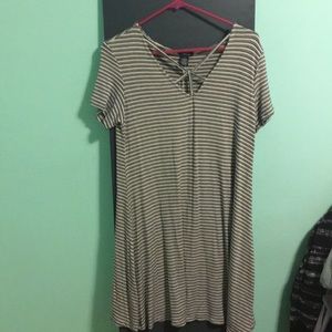 Striped T-shirt dress